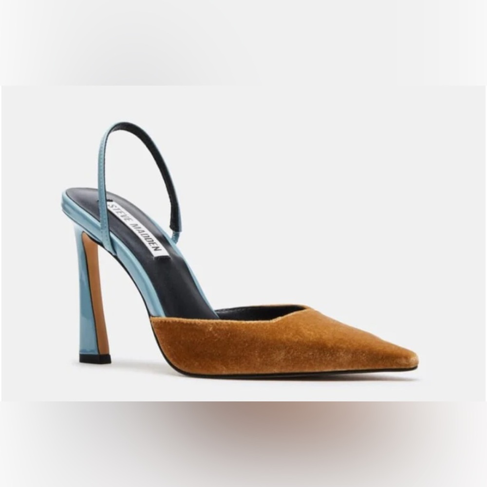 Steve Madden Brown and Blue Heels